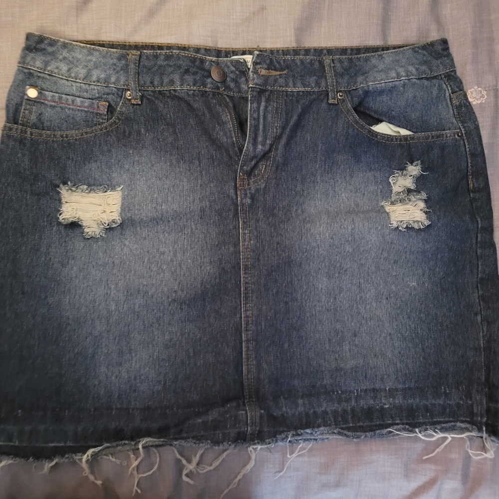 Denim Mini Skirt